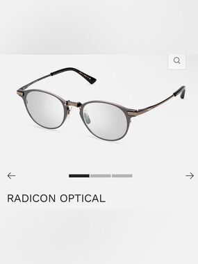 DITA Radicon Optical Sunglasses in Gunmetal with Gold Accents